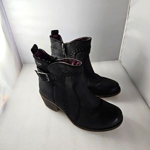 Roxy Boots Womens Size 6 Black Eccentric Ankle Buckle Boots (TK)